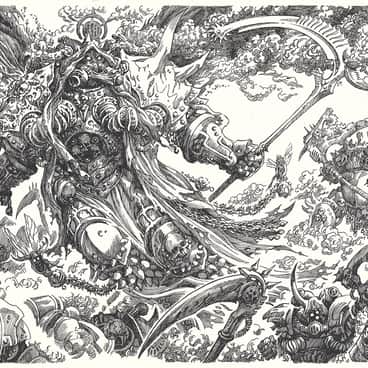 Daemon Primarch Mortarion by Carlos Dearmas (MrDearmas)