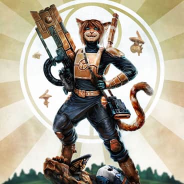 Felinid in the T’au by Sam Manley (sammanley | midnightillustration)