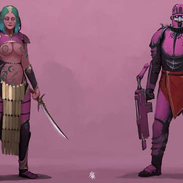 Slaanesh Cultists by Marat Tazhitdinov (TazMar | fat-elf | Taz-Mar)