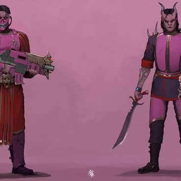 Slaanesh Cultists by Marat Tazhitdinov (TazMar | fat-elf | Taz-Mar)