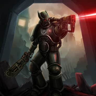 Space Marine / Brotherhood of Steel by Beka Chipchiuri (bchipchiuri | Bekachipo)