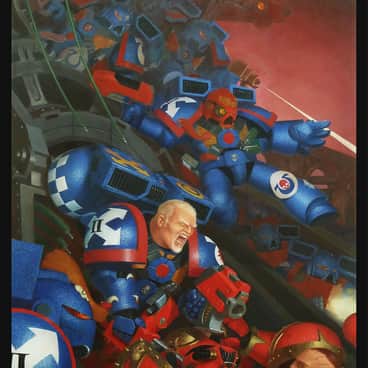 Ultramarines vs Chaos Marines by Philip Sibbering (Phil Sibbering)