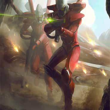Aeldari Guardians by Nacho Molina (nachomolina | nachomolinaart)