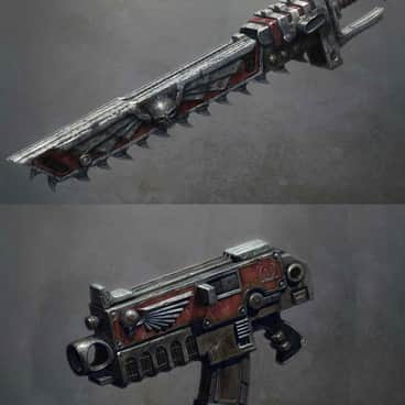 Chainsword and Bolter by Gareth Hector