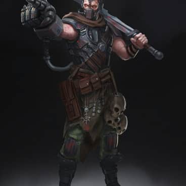 Chaos Headhunter by Toni Justamante Jacobs (ARTOFJUSTAMAN | just_a_man_t)