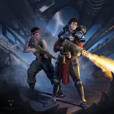 Ripley And Vasquez by Ian Fox (IanFoxArt | IanFreemanFox)