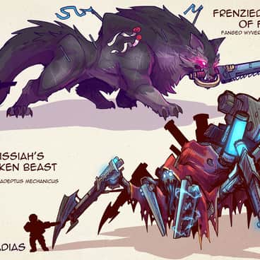 Mars and Fenris by Lluis Abadias (LluisAbadias) | Mars and Fenris by Lluis Abadias (LluisAbadias)