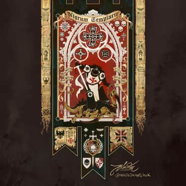 Black Templars Banner by Moritz Bludau (moritzBludau | moritzdraws40k)