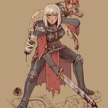 Sisters in Battle by Grant Vera (goblinmace)