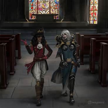 Sister Vella and Rogue Trader by Imagist Iris (imagistiris)