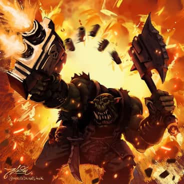 Cool Orks by Moritz Bludau (moritzBludau | moritzdraws40k)