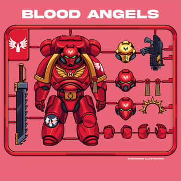 Baby Blood Angels by Aldrin Ajes (Pixel Juice | DarkMindz Illustrations | Ald Rin | Darkmindz_Illu | pixel.juice)