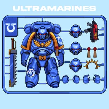 Baby Ultramarines by Aldrin Ajes (Pixel Juice | DarkMindz Illustrations | Ald Rin | Darkmindz_Illu | pixel.juice)