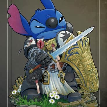 Black Templar Stitch by Levi Cleeman (levi_cleeman_art | Saxon-Blake | levicleeman)
