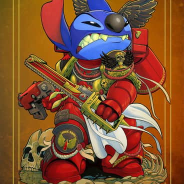 Blood Angel Stitch by Levi Cleeman (levi_cleeman_art | Saxon-Blake | levicleeman)