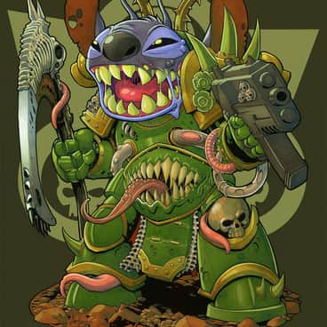 Death Guard Stitch by Levi Cleeman (levi_cleeman_art | Saxon-Blake | levicleeman)