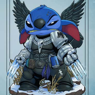 Raven Guard Stitch by Levi Cleeman (levi_cleeman_art | Saxon-Blake | levicleeman)