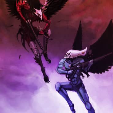 Scourge vs Swooping Hawk by Beckjann