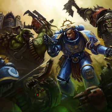 Smurfs vs Greenskinz by Gwayne Li (Eupackardia)
