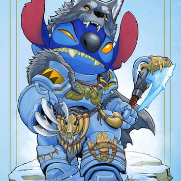 Space Wolves Stitch by Levi Cleeman (levi_cleeman_art | Saxon-Blake | levicleeman)
