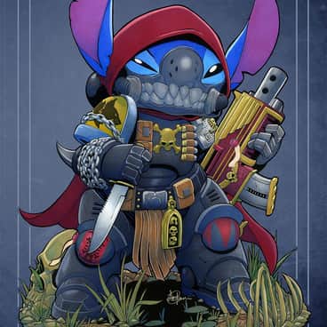 Space Wolves Stitch by Levi Cleeman (levi_cleeman_art | Saxon-Blake | levicleeman)