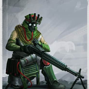 Heavy Machine Gunner by Dwayne Dorect (Sunsettide)