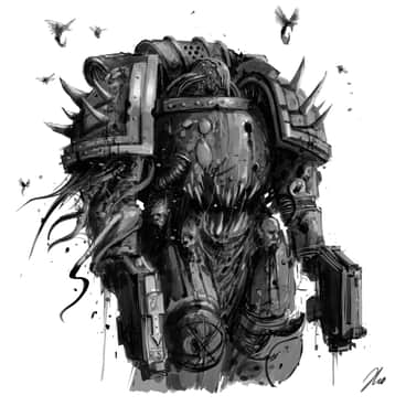 Plague Marine by Alexandre Rosenthal (alro_illustration)