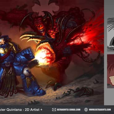 Marneus Calgar vs M’kar by Javier Quintana (Masterjavi | ultrakints | ultrakints_art | Ultrakints93) | Marneus Calgar vs M’kar by Javier Quintana (Masterjavi | ultrakints | ultrakints_art | Ultrakints93)