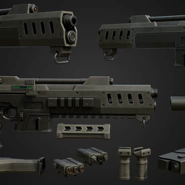 Modded Lasgun by Aleksandr Bortnik