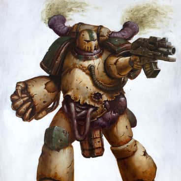 Plague Marine by Tom Dale (TomDaleillustr1 | tomdaleillustration)