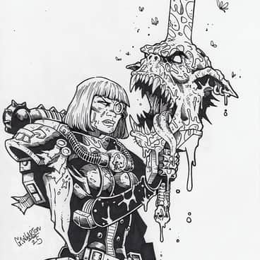 Sister of Battle by Garry Wharton (gwhartonart)