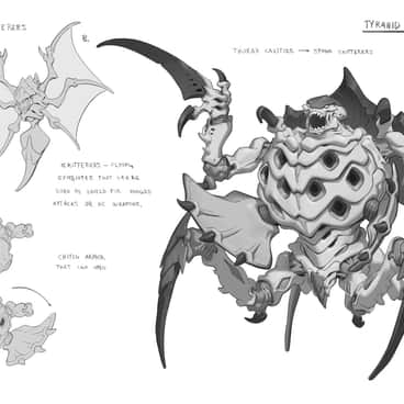 Tyranid Spawner and Skitters by Rok Kleva Ivančić (rokkistuff | RokKleva)