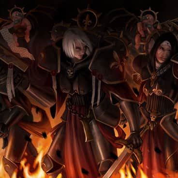 Adeptas Sororitas by Nicolás Arce