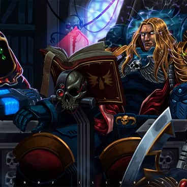 Blood Angels Librarian by Aldrin Ajes (Pixel Juice | DarkMindz Illustrations | Ald Rin | Darkmindz_Illu | pixel.juice)