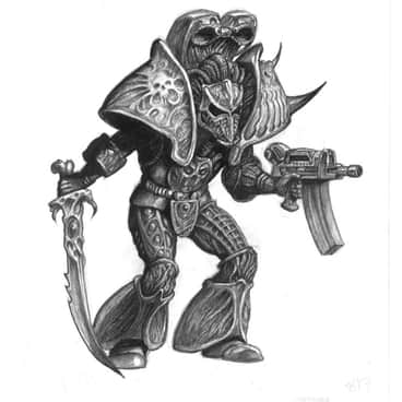 Chaos Space Marines by Tony Ackland (Anthony Ackland)