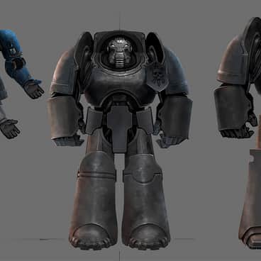 Space Marine Terminator by Ted Beargeon (itchynick | tedbeargeon)