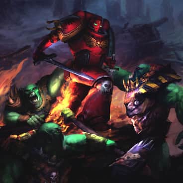 Blood Angels vs Orks by Christos Zabaras (zabaras | Miserable-Piglet7263 | zabaras75)