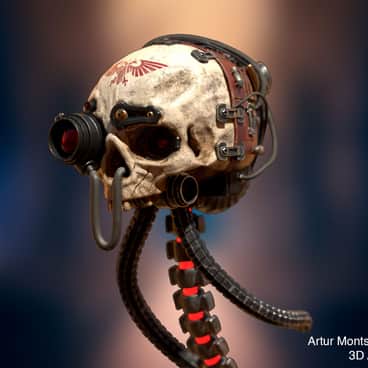 Servo Skull by Artur Montserrat