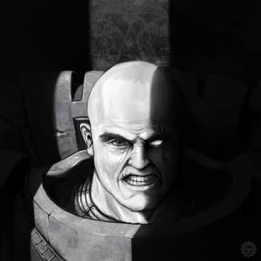 Space Marine Portrait by Casey Landreth (eCOG Media | 40k_gallery)