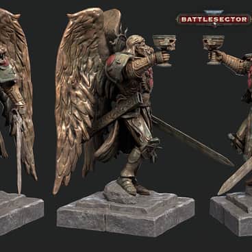 Statue of Sanguinius by Josiah Ward