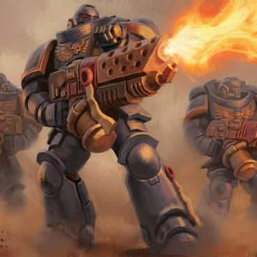 Ultramarine Infernus Squad by Luke Serrano (lukeserranoart | luke2377)