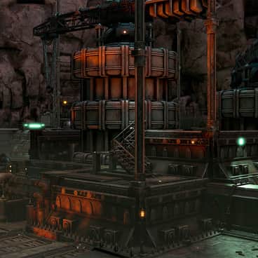 Underground Industrial Facility by Josiah Ward