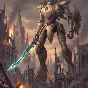 Wraithknight by Luke Serrano (lukeserranoart | luke2377)