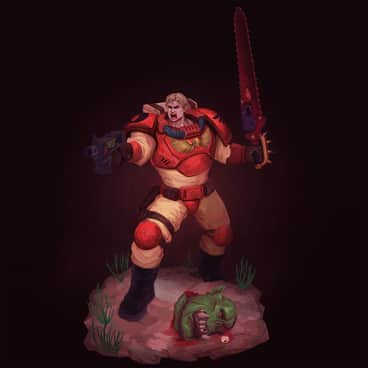 Blood Angel Scout by Wallace Mave (wallacemavv | MAVERICKpew)
