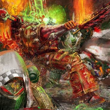 Dark Angels vs Khorne by Joseph Daniel Culp (joseph.culp.art)
