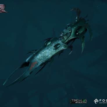 Dark Eldar Light Cruiser by François Gand