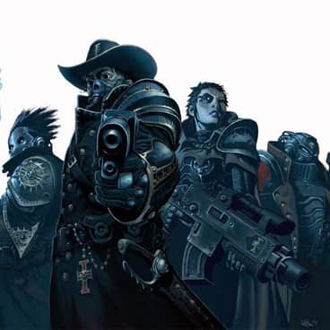 Inquisitor and his Retinue by Tiernen Trevallion