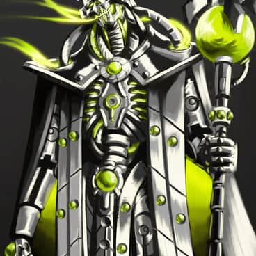 Necron Overlord by Artista Preguissosa (artistapreguissosa) | Necron Overlord by Artista Preguissosa (artistapreguissosa)