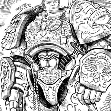 Roboute Guilliman by Francesca Biscotti (francescabiscotti_art)