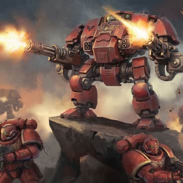 Blood Angels Dreadnought by Luke Serrano (lukeserranoart | luke2377)